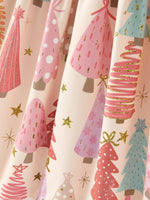 Christmas Tree Print Girls Dress Festive Holiday Outfit - Everetts Place Boutique - 