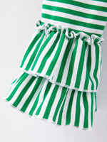 Rylee Faith Designs Christmas Tree Print Striped Girls Outfit Set - Apparel & Accessories > Clothing > Outfit Sets Outfit