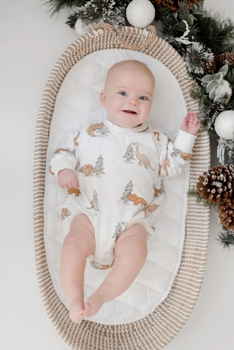 Little Joy Co. Christmas Tree - Rex Bamboo Bubble Romper - Everetts Place Boutique - 