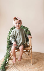 Little Joy Co. Christmas Tree Truck Sweatshirt Romper - Everetts Place Boutique - 