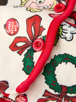 Christmas Wreath Character Print Girls Pajama Set Rylee Faith Designs Everetts Place Boutique