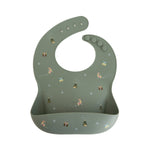 Silicone Baby Bib, Polka Dot Print by Mushie