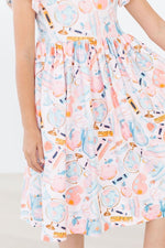 Mila & Rose ® Class Act Flutter Sleeve Twirl Dress For Toddler Girls - Everetts Place Boutique - 