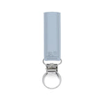 Three Little Tots Classic Glacier Blue Gray All Silicone One Piece Pacifier Clip - 