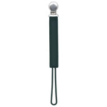 Three Little Tots Classic Hunter Green All Silicone One Piece Pacifier Clip - 