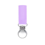 Three Little Tots Classic Lavender Purple Silicone One Piece Pacifier Clip - 