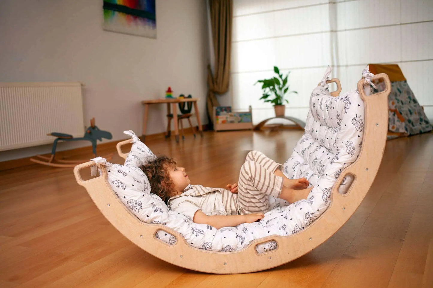 Climbing Arch Rocker Origami Pillow Montessori Play Set Kidodido Everetts Place: Online Boutique