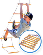 Goodevas Climbing Rope Ladder for Kids Aged 3 to 9 Years Old - Baby & Toddler > Baby Toys & Activity Equipment > Baby Jumpers & Swings > Baby Swings Single Swing