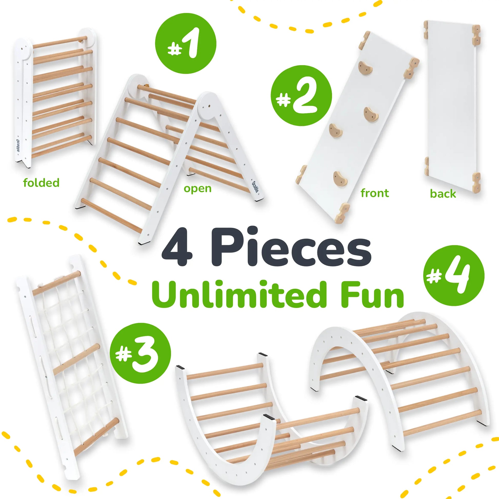 Climbing Set: 4-Parts Ocodile.com