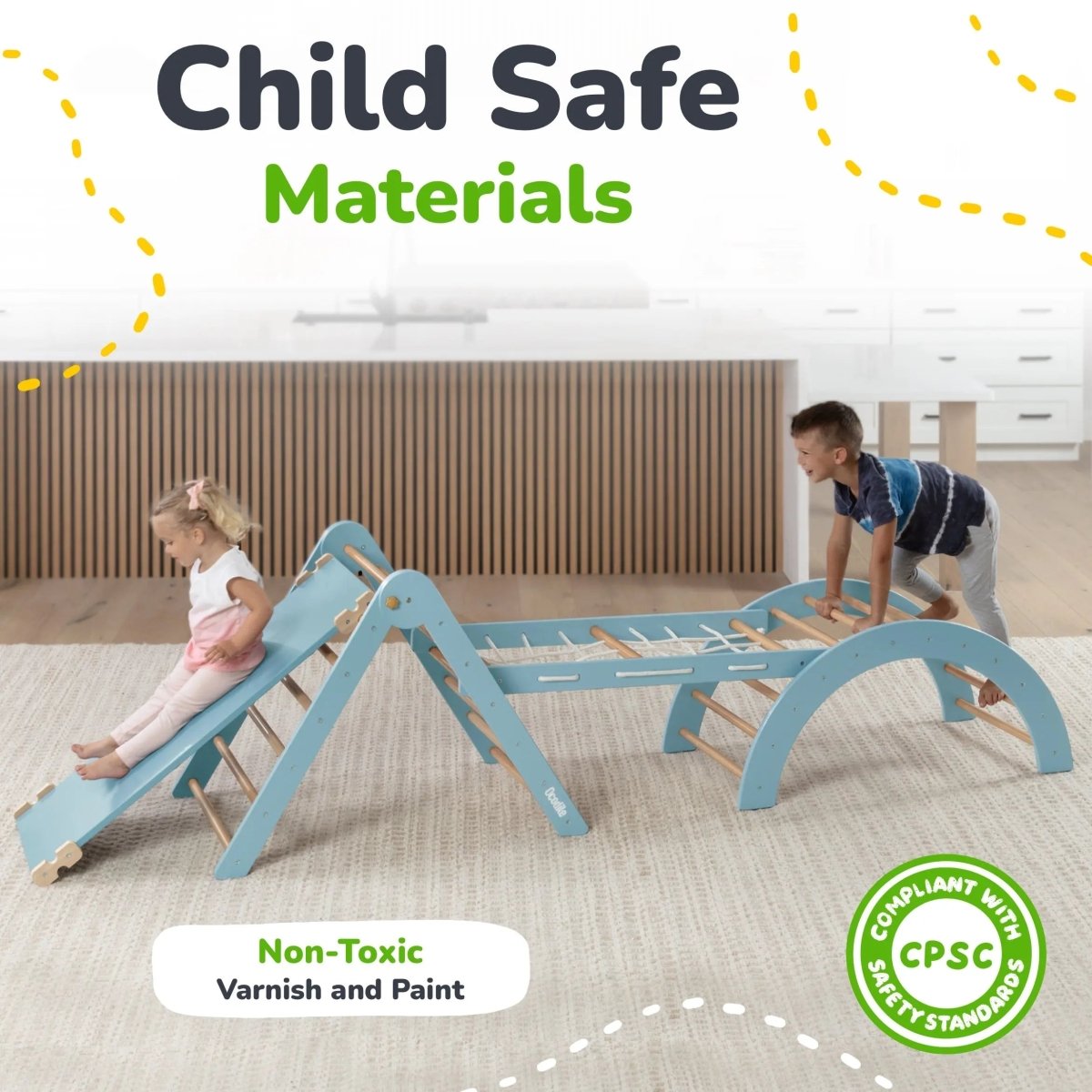 Ocodile.com Essential Climbing Set with Versatile Configurations for Active Toddlers - Baby & Toddler > Baby Toys & Activity Equipment > Play Mats & Gyms > Play Gyms