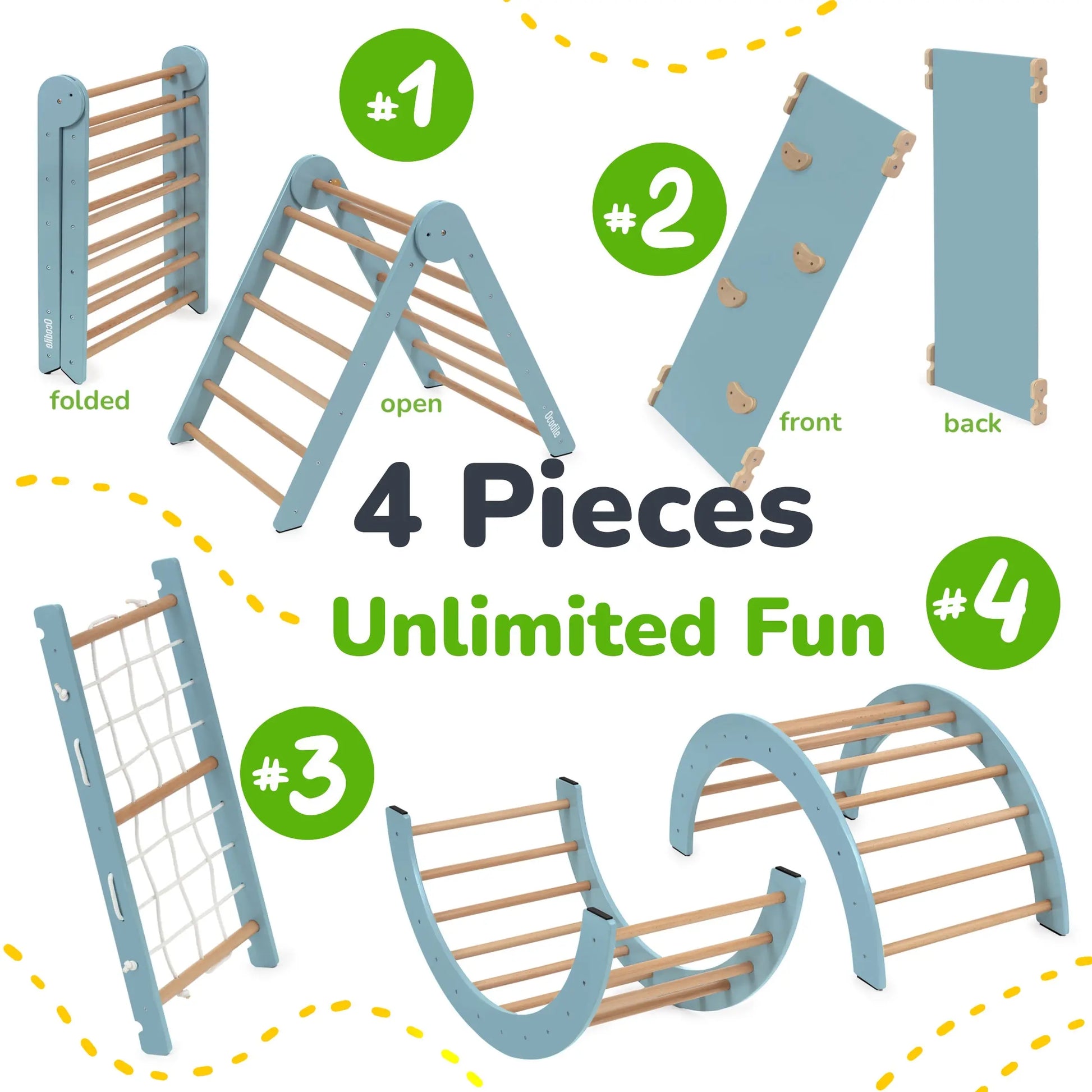 Climbing Set: 4-Parts Ocodile.com