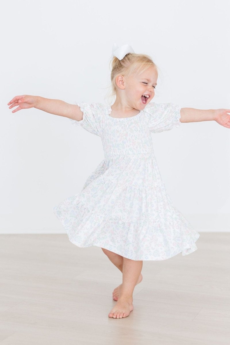 Mila & Rose ® Cloud 9 Smocked Ruffle Dress for Girls Mila Rose Brand - Everetts Place Boutique - 