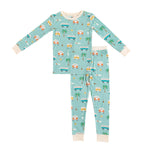 Dreamlet Coastal Cruising Long Sleeve Pajamas For Kids Dreamlet - Apparel & Accessories > Clothing > Baby & Toddler Clothing > Baby & Toddler Sleepwear Two Piece PJs