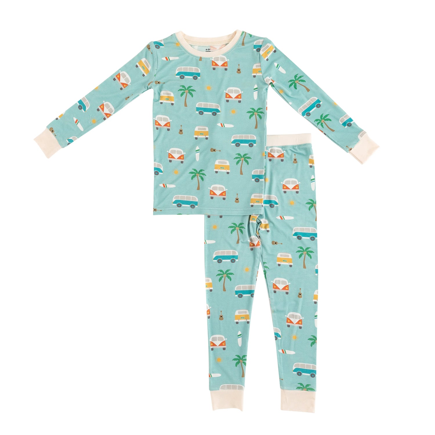 Dreamlet Coastal Cruising Long Sleeve Pajamas For Kids Dreamlet - Apparel & Accessories > Clothing > Baby & Toddler Clothing > Baby & Toddler Sleepwear Two Piece PJs