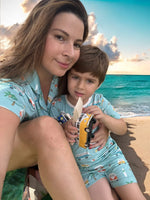 Dreamlet Coastal Cruising Short PJ Set For Little Adventurers - Apparel & Accessories > Clothing > Baby & Toddler Clothing > Baby & Toddler Sleepwear Two Piece PJs