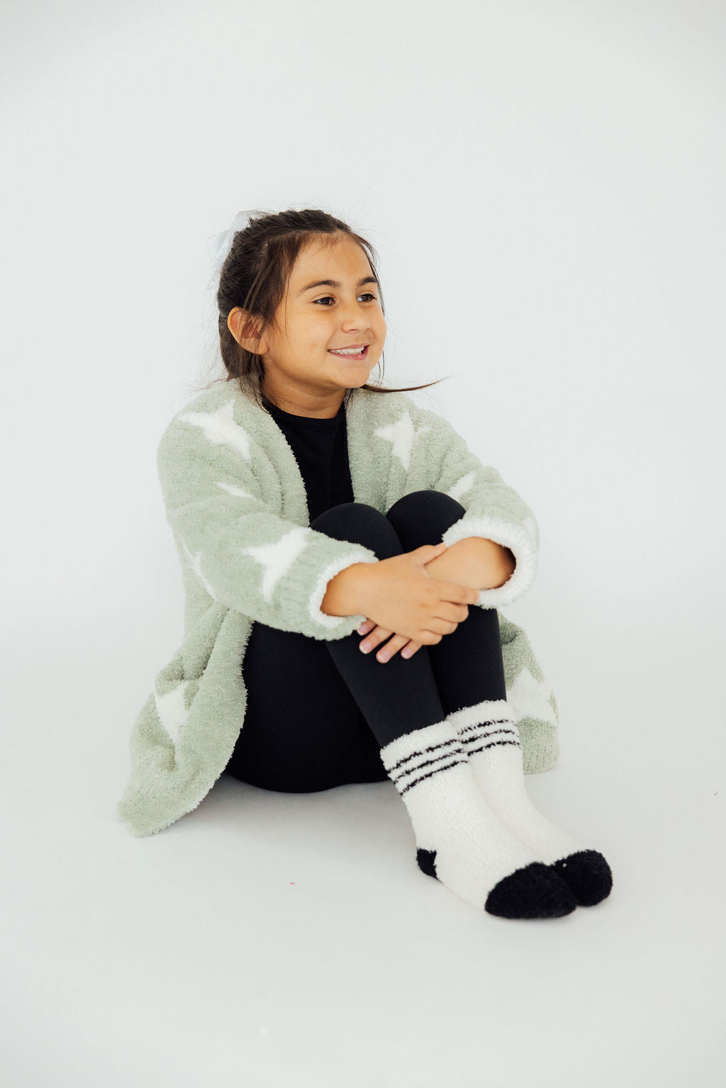 Sage/Coconut Star Cozy Cardigan by Mila & Rose ®