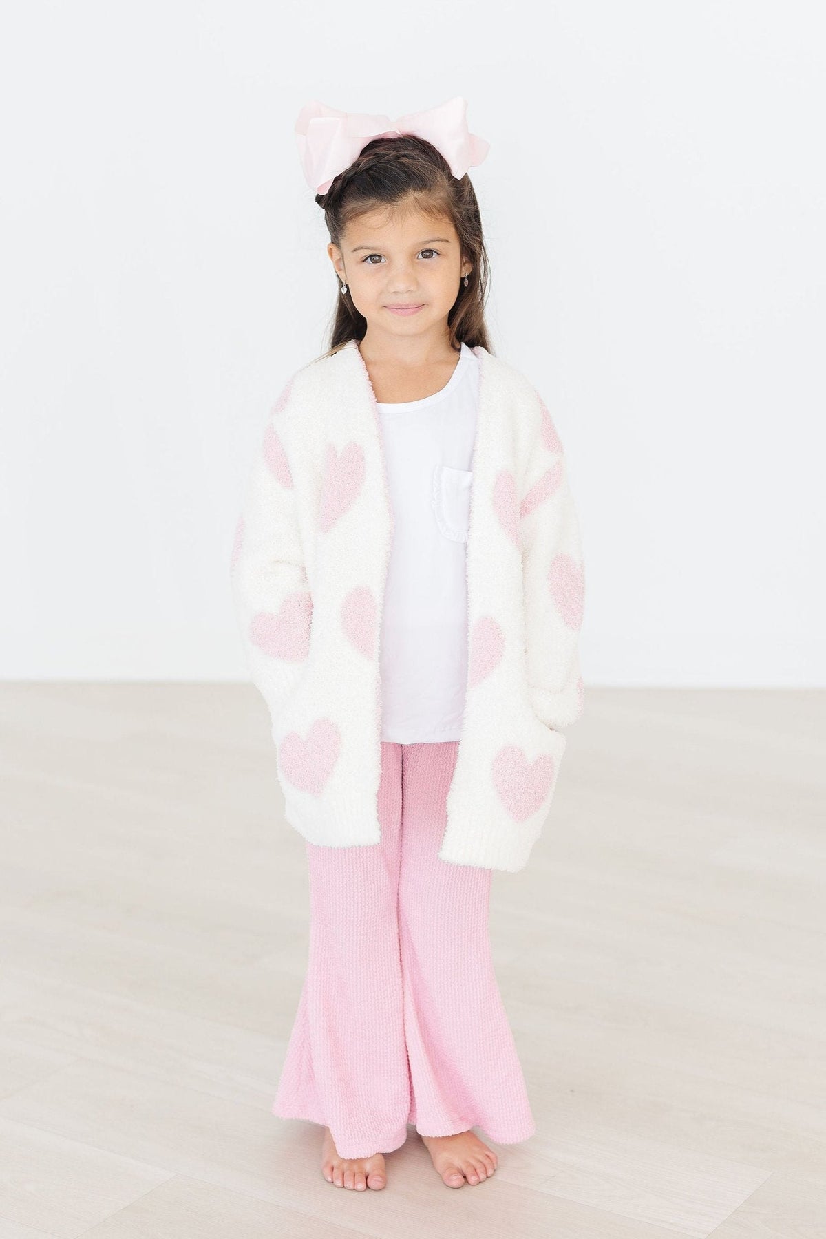 Polyester Cozy Cardigan - Heart Print by Mila & Rose ® (view 5 of 7)