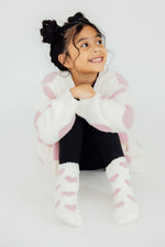 Polyester Cozy Cardigan - Heart Print by Mila & Rose ® (view 6 of 7)