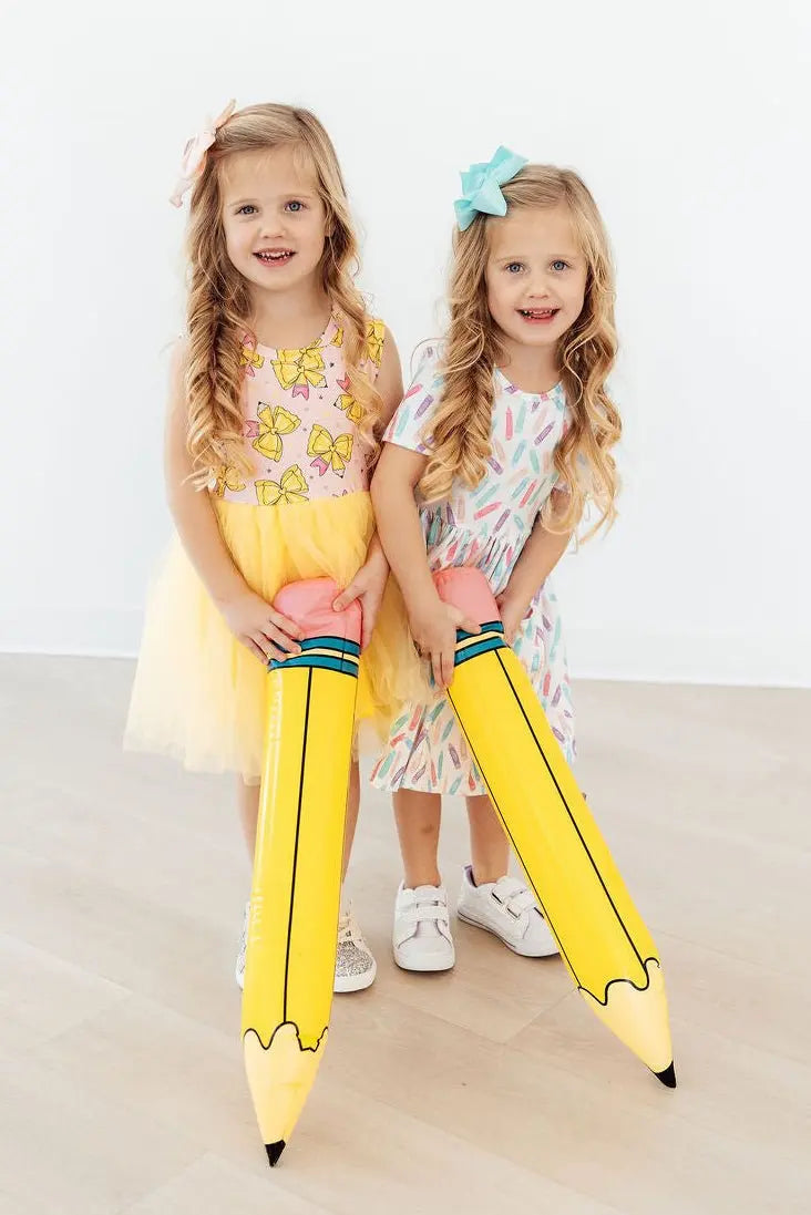 Mila & Rose ® Color Crayons S/S Pocket Twirl Dress - 