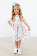 Mila & Rose ® Color Crayons S/S Pocket Twirl Dress - 