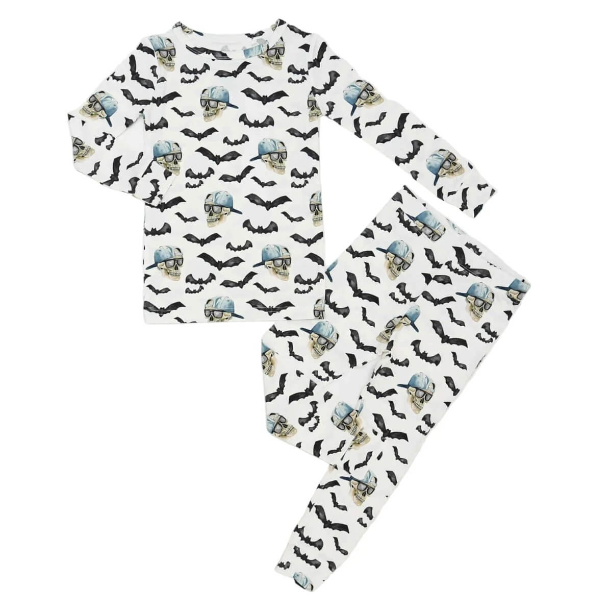 Little Joy Co. Comfortable Spooky Bro 2pc Bamboo Pajamas for Toddlers - Everetts Place Boutique - 