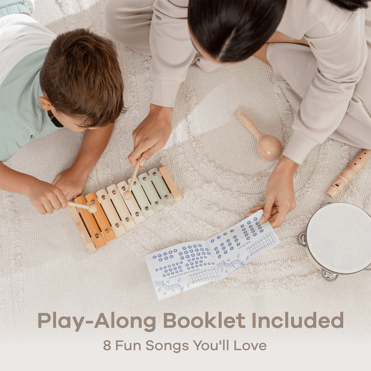 Comfy Cubs Comfy Cubs 4 Piece Kids Musical Instrument Set for Toddlers - Everetts Place Boutique - 