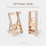 Comfy Cubs Adjustable Montessori Step Stool For Kids Ages 3 And Up Blush Comfy Cubs 