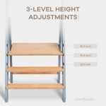 Comfy Cubs Adjustable Montessori Step Stool For Kids Ages 3 Plus Pacific Blue Comfy Cubs 