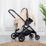 Comfy Cubs Baby Car Seat Cover In Sand Breathable Canopy Comfy Cubs Everetts Place: Online Boutique