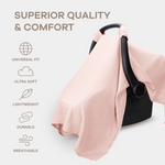 Comfy Cubs Baby Car Seat Cover Lace Breathable Canopy Comfy Cubs Everetts Place: Online Boutique