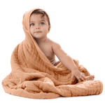 Comfy Cubs Comfy Cubs Baby Hooded Bath Towel Caramel Soft Cozy - Everetts Place Boutique - 