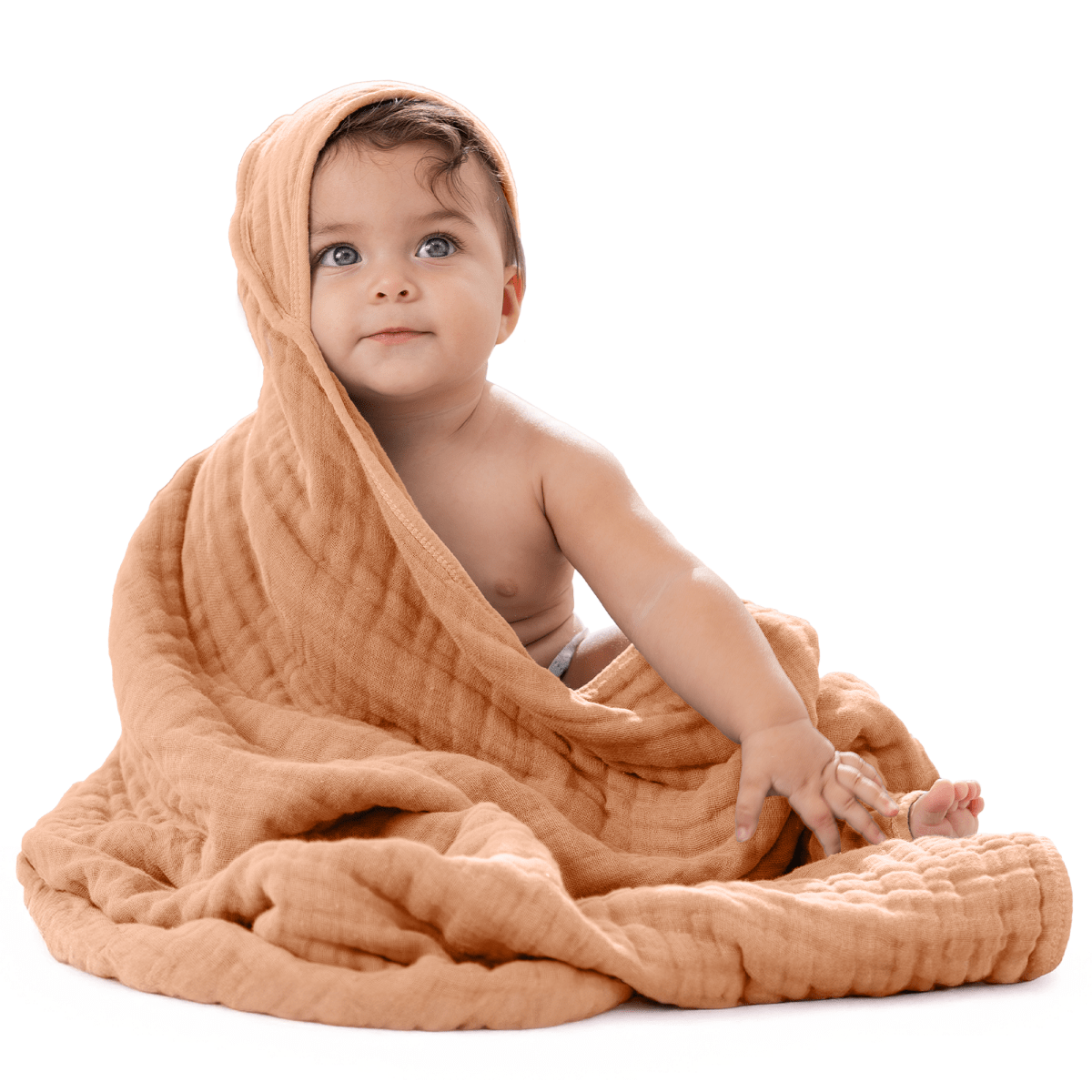 Comfy Cubs Comfy Cubs Baby Hooded Bath Towel Caramel Soft Cozy - Everetts Place Boutique - 