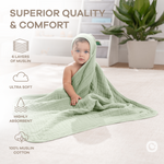Comfy Cubs Baby Hooded Bath Towels Sage Soft Plush Cozy Comfy Cubs Everetts Place: Online Boutique