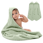 Comfy Cubs Baby Hooded Bath Towels Sage Soft Plush Cozy Comfy Cubs Everetts Place: Online Boutique 39.99