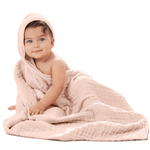 Comfy Cubs Comfy Cubs Baby Hooded Towels Blush Bath Wrap For Babies - Everetts Place Boutique - 