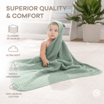 Comfy Cubs Comfy Cubs Baby Hooded Towels Fern Bath Towels Soft - Everetts Place Boutique - 