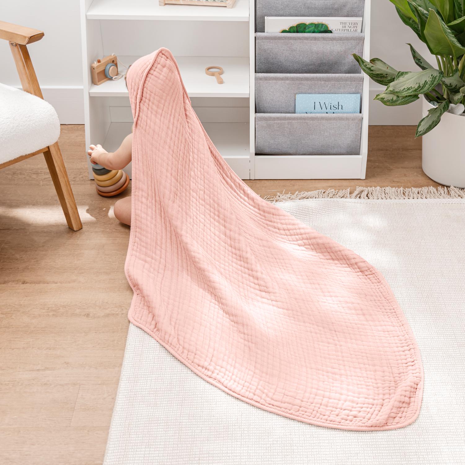 Comfy Cubs Baby Hooded Towels Lace Pink Soft Cozy Ultra Comfy Cubs Everetts Place: Online Boutique
