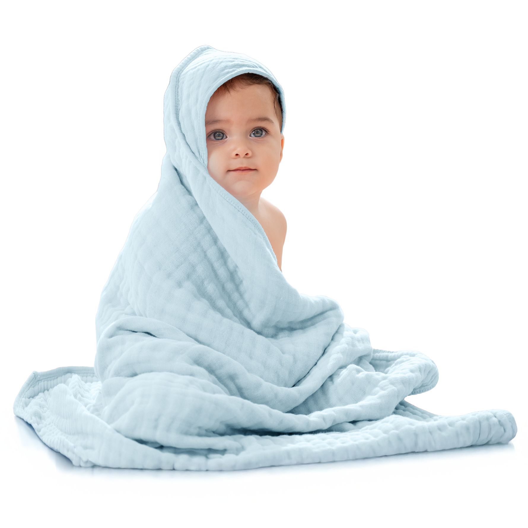 Comfy Cubs Baby Hooded Towels Sky Blue Soft Bath Wrap Comfy Cubs Everetts Place: Online Boutique 24.99