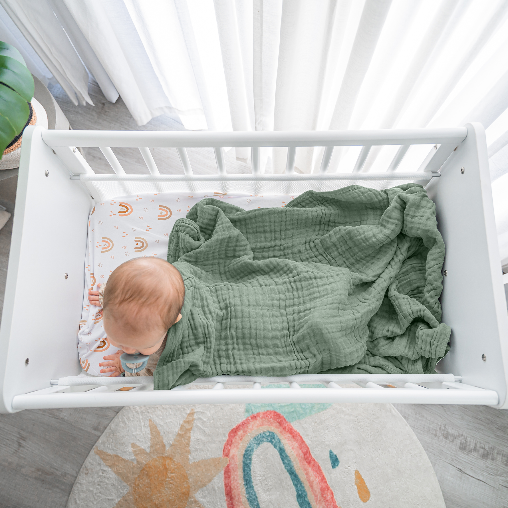 Comfy Cubs Baby Muslin Blanket Fern Cozy Soft Large Size Comfy Cubs Everetts Place: Online Boutique