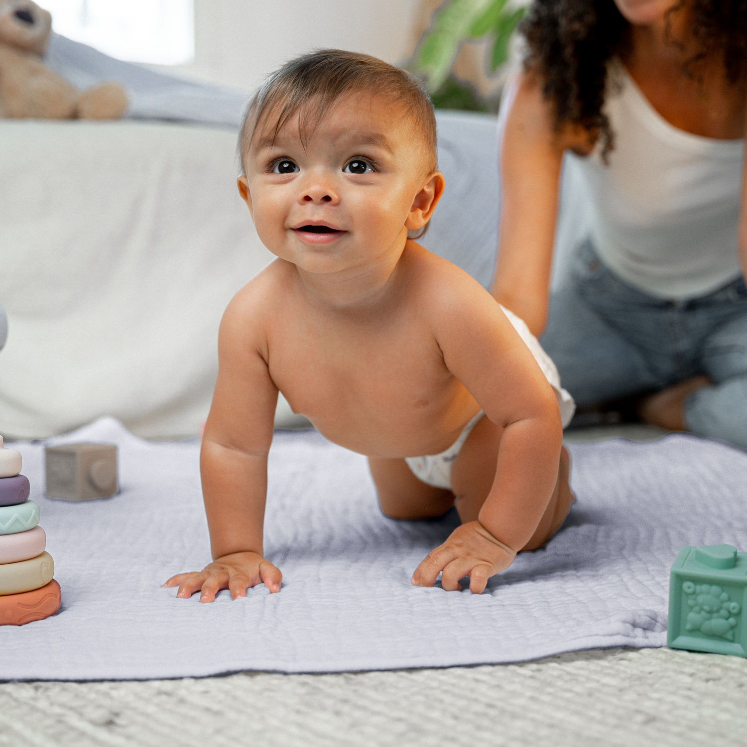 Comfy Cubs Baby Muslin Blanket Heather Cozy Soft Everyday Comfy Cubs Everetts Place: Online Boutique