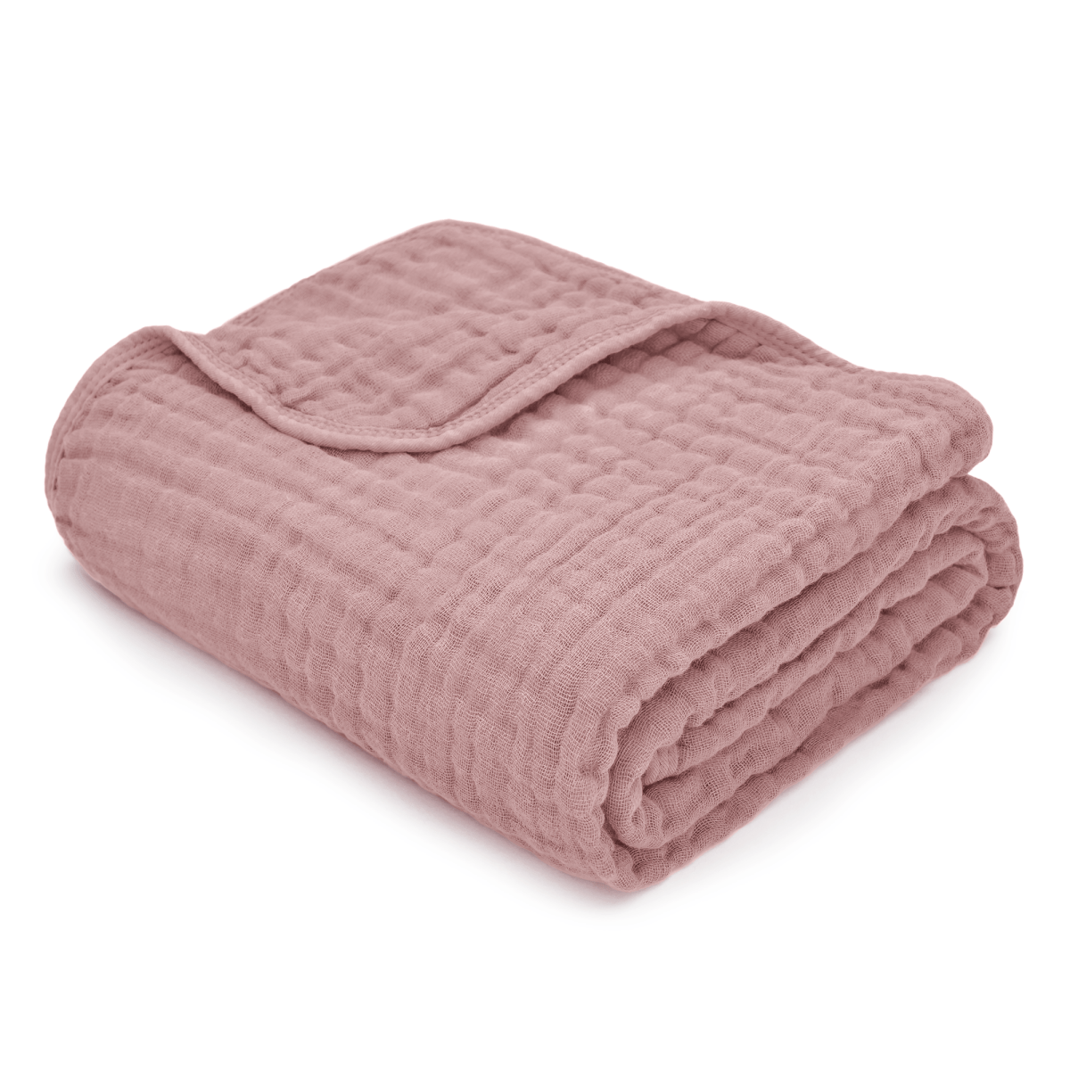 Comfy Cubs Comfy Cubs Baby Muslin Blanket Mauve Soft Cozy Large - Everetts Place Boutique - 