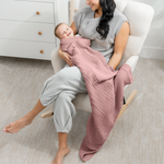 Comfy Cubs Baby Muslin Blanket Mauve Soft Cozy Large Comfy Cubs Everetts Place: Online Boutique