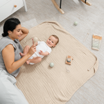 Comfy Cubs Baby Muslin Blanket Sand Soft Cozy Large Size Comfy Cubs Everetts Place: Online Boutique