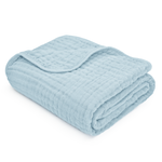 Comfy Cubs Baby Muslin Blanket Sky Blue Soft Cozy Gift Comfy Cubs Everetts Place: Online Boutique