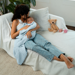 Comfy Cubs Baby Muslin Blanket Sky Blue Soft Cozy Gift Comfy Cubs Everetts Place: Online Boutique