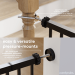 Comfy Cubs Comfy Cubs Baby Safety Gate Black For Stairs Pet Friendly - Everetts Place Boutique - 