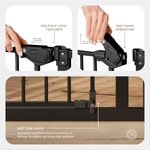 Comfy Cubs Comfy Cubs Baby Safety Gate Black For Stairs Pet Friendly - Everetts Place Boutique - 