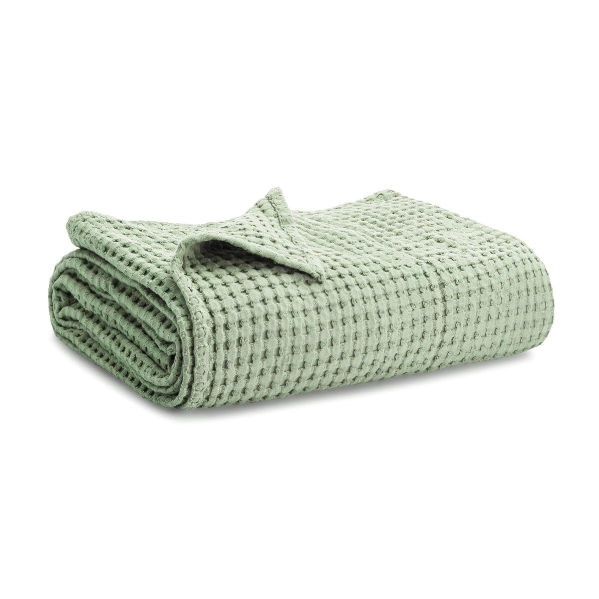 Comfy Cubs Comfy Cubs Baby Waffle Blanket Sage Cotton Breathable - Everetts Place Boutique - 