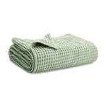 Comfy Cubs Baby Waffle Blanket Sage Cotton Breathable Comfy Cubs Everetts Place: Online Boutique