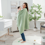 Comfy Cubs Baby Waffle Blanket Sage Cotton Breathable Comfy Cubs Everetts Place: Online Boutique